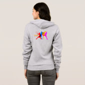 tennissport | Hoodie met volledige rits voor dames (Achterkant volledig)