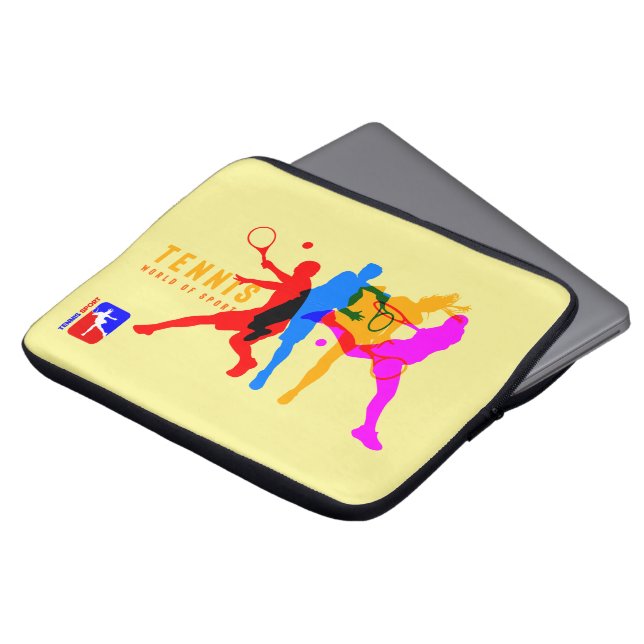 tennissport | laptophoes tas van 13 inch (Voorkant top)