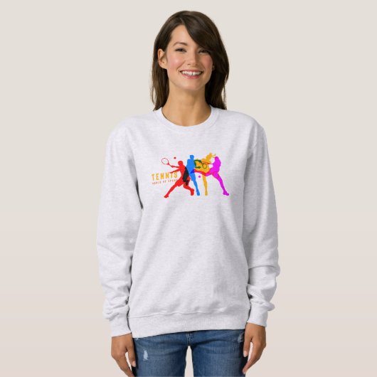 tennissport | Sweatshirt voor dames (Voorkant volledig)