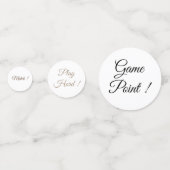 Tennissport Verjaardag Confetti (Achterkanten)