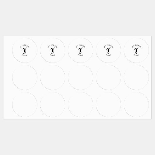 Tennissporttijd Labels (Vel)