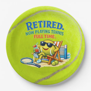 Tennisspreuk voor tennisspelers en tennisfans papieren bordje