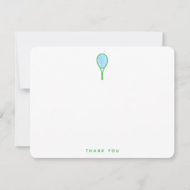 Tennisster dank je wel bedankkaart