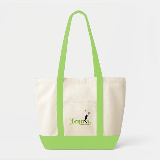 Tennisster Meisje, Tennis Meisje Verjaardag Tote Bag (Voorkant)