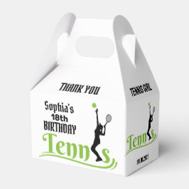 Tennisster Meisje, Verjaardag Meisje Favoriete Box Bedankdoosjes