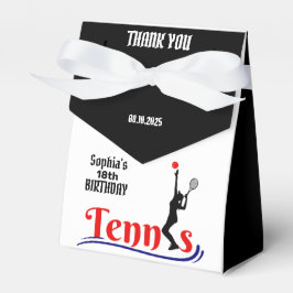 Tennisster Meisje, Verjaardag Meisje Favoriete Box Bedankdoosjes