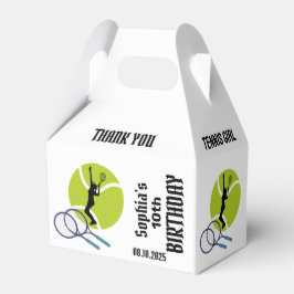 Tennisster Meisje, Verjaardag Meisje Favoriete Box Bedankdoosjes