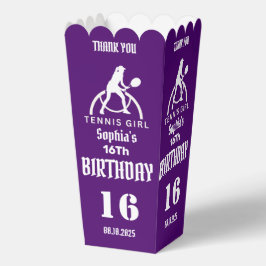 Tennisster Meisje, Verjaardag Meisje Favoriete Box Bedankdoosjes