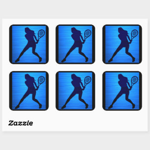 Tennisstickers Vierkante Sticker