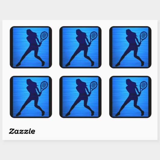 Tennisstickers Vierkante Sticker (Vel)