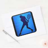 Tennisstickers Vierkante Sticker (Envelop)