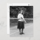 Tennisstijl 1920s briefkaart (Voorkant / Achterkant)