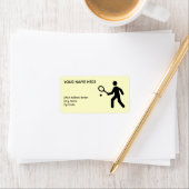 Tennissymbool Etiket (Insitu)