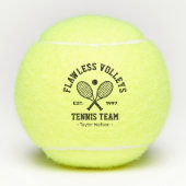 Tennisteam gepersonaliseerde tennisballen (Voorkant)