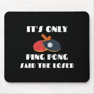 Tennisteam van de lijst Het is slechts pingpong ze Muismat