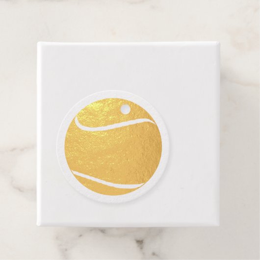 Tennisteamnaam of Echte aangepaste tekstpoorten Bedankjes Labels (Met doos)