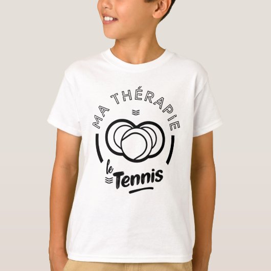 Tennistherapie T-shirt (Voorkant)