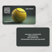 tennistrainer visitekaartje (Voorkant / Achterkant)