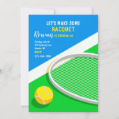 Tennisuitnodigingen Kaart (Voorkant)