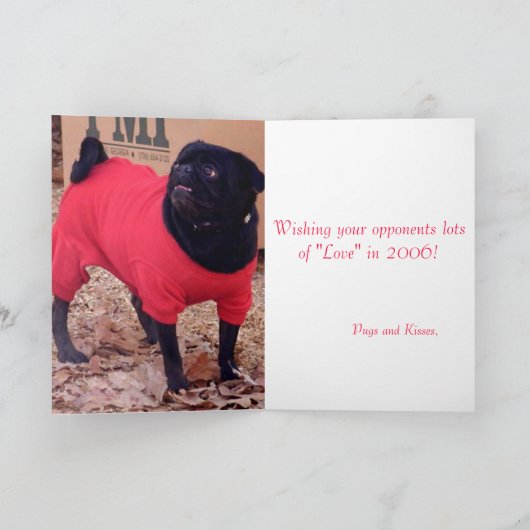 tennisvalentijn feestdagen kaart (Binnen)