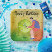Tennisverjaardag Papieren Bordje (Feest)