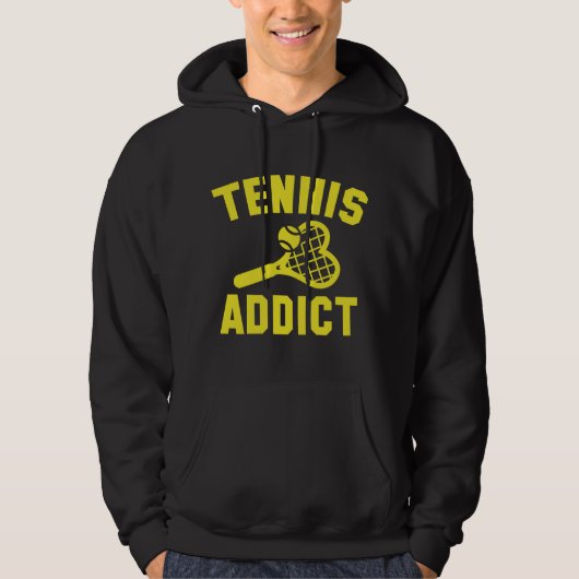 Tennisverslaafde Hoodie (Voorkant)