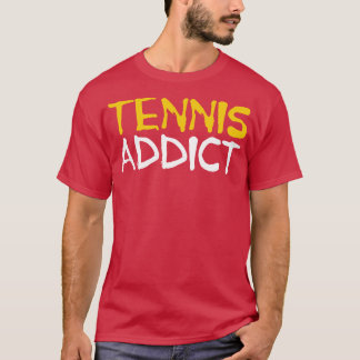 Tennisverslaafde tennisspeler t-shirt