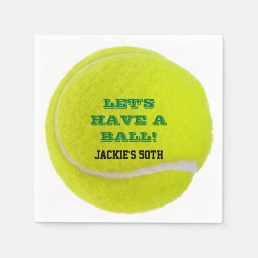 Tennisviering Heb een Bal Servet (Voorkant)