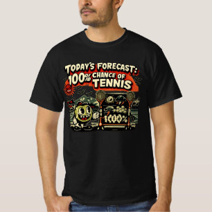 Tennisvoorspelling voor tennisser t-shirt