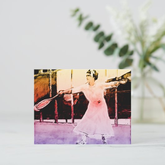 Tennisvrouw uit het verleden - grappige quote (Staand voorkant)