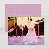 Tennisvrouw uit het verleden - grappige quote (Voorkant / Achterkant)