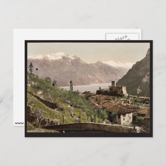 Tenno en Mont Baldo, Garda, het meer van Italië, k Briefkaart (Voorkant / Achterkant)