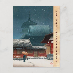 Tennô-ji Temple in Osaka hasui kawase shin hanga Briefkaart