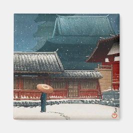 Tennô-ji Temple in Osaka hasui kawase shin hanga Magneet