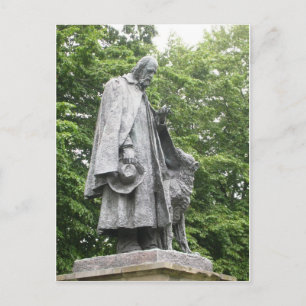 Tennyson en zijn hond briefkaart