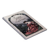 Tennyson "Lady of Shalott" Victoriaans Art Notitie Notitieboek (Rechterzijde)