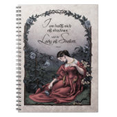 Tennyson "Lady of Shalott" Victoriaans Art Notitie Notitieboek (Voorkant)