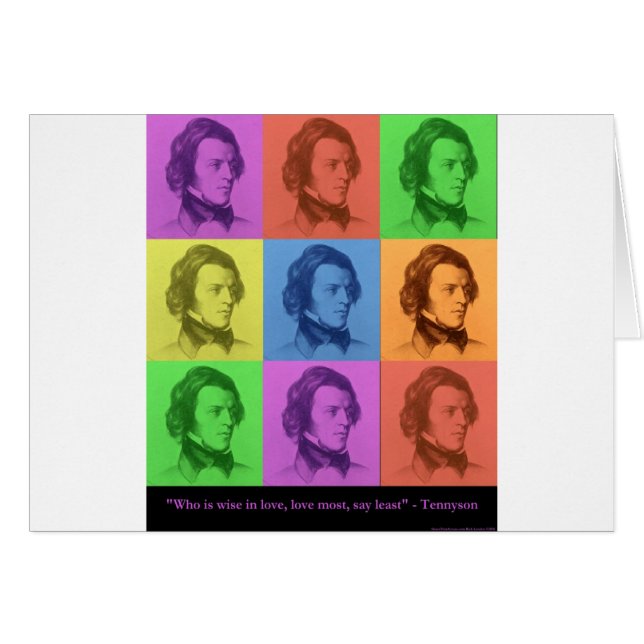Tennyson "Liefde duurt lang" Pop Art Cadeaus & T-s (Voorkant Horizontaal)