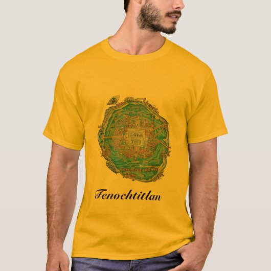 Tenochtitlan kaart Shirt (Voorkant)