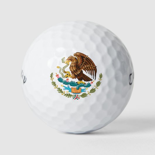 Tenochtitlan Mexicaanse wapenstilstand Golf Balls Golfballen (Voorkant)