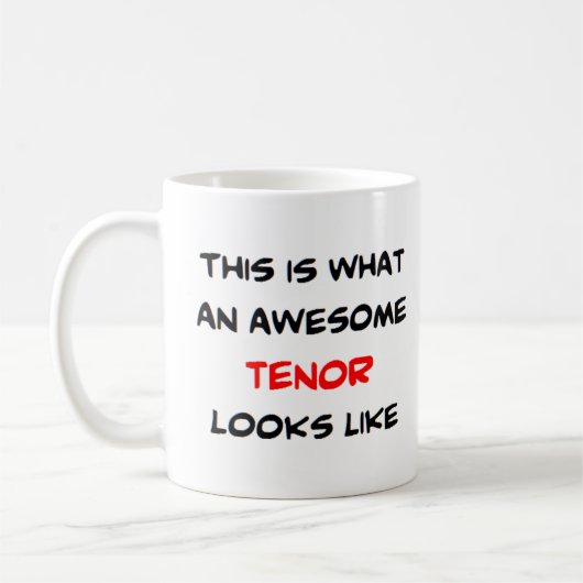 tenor, awesome koffiemok (Links)