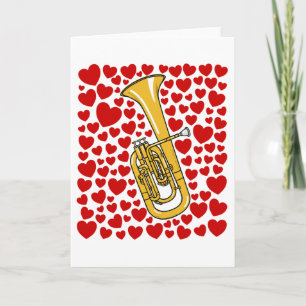 Tenor Hoorn Hartjes Valentijnsdag Verjaardagskaart Feestdagen Kaart