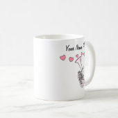 Tenor Horn Custom Wedding Mok Messing Muzikant (Voorkant rechts)