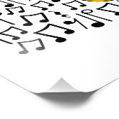 Tenor Horn Musical Notes Hornist Brass Musician Foto Afdruk (Hoek)