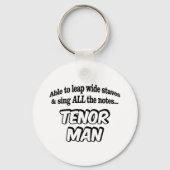 Tenor Man - Muziek superheld Sleutelhanger (Voorkant)