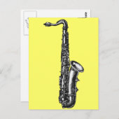 Tenor Saxophone Briefkaart (Voorkant / Achterkant)