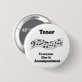 Tenor Singer Gift Ronde Button 5,7 Cm (Voorkant /achterkant)