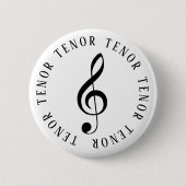 Tenor Singer Treble Clef Button (Voorkant)
