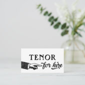 Tenor Visitekaartjes - Koel Vintage (Staand voorkant)