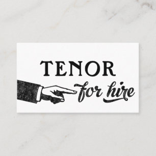 Tenor Visitekaartjes - Koel Vintage